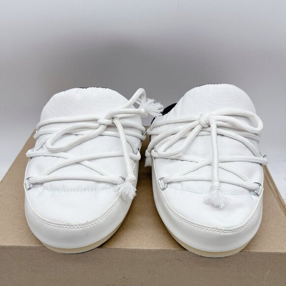 MOON BOOT Full Moon Icon Nylon Mule White EU 39/ 40 Womens US 8/ 8.5 - Picture 5 of 12